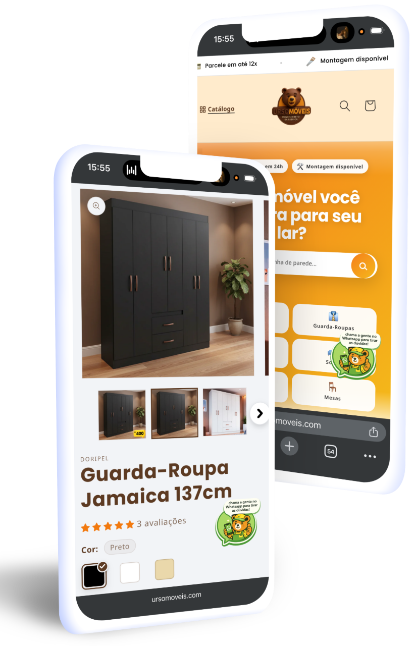 Urso Móveis Mockup